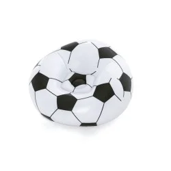 Bestway 1.14m x 1.12m x 66cm beanless soccer ball chair (contents:1 chair, repair patch) age 6